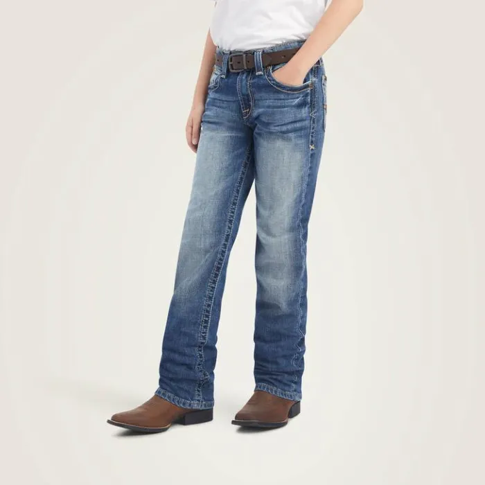 Ariat Denim Kids B5 Slim Cutler Stackable Straight Leg Jean Dakota