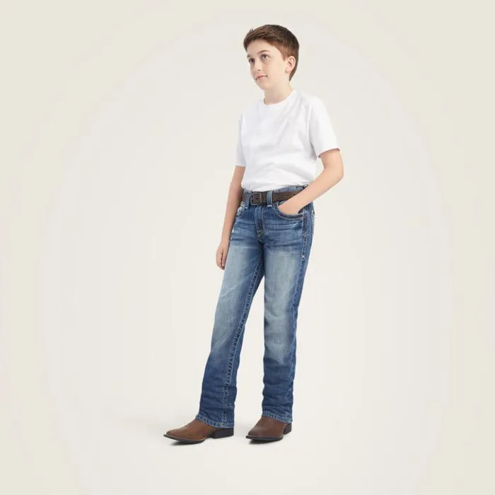 Ariat Denim Kids B5 Slim Cutler Stackable Straight Leg Jean Dakota Ariat Denim Kids B5 Slim Cutler Stackable Straight Leg Jean Dakota
