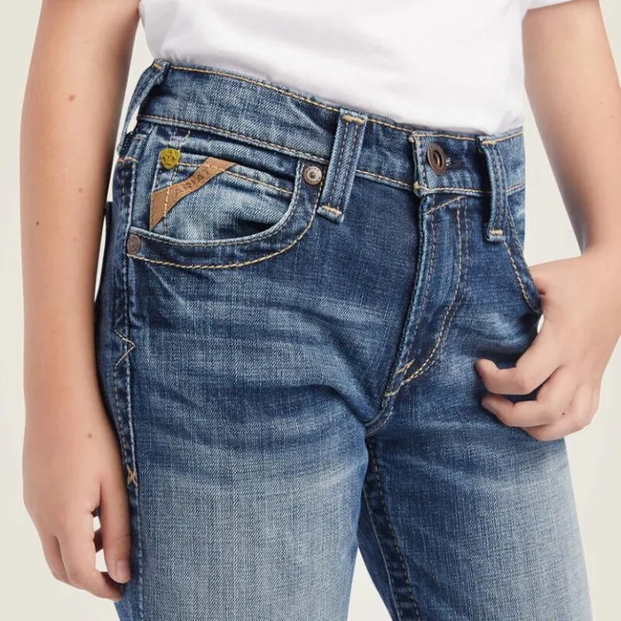 Ariat Denim Kids B5 Slim Cutler Stackable Straight Leg Jean Dakota Ariat Denim Kids B5 Slim Cutler Stackable Straight Leg Jean Dakota