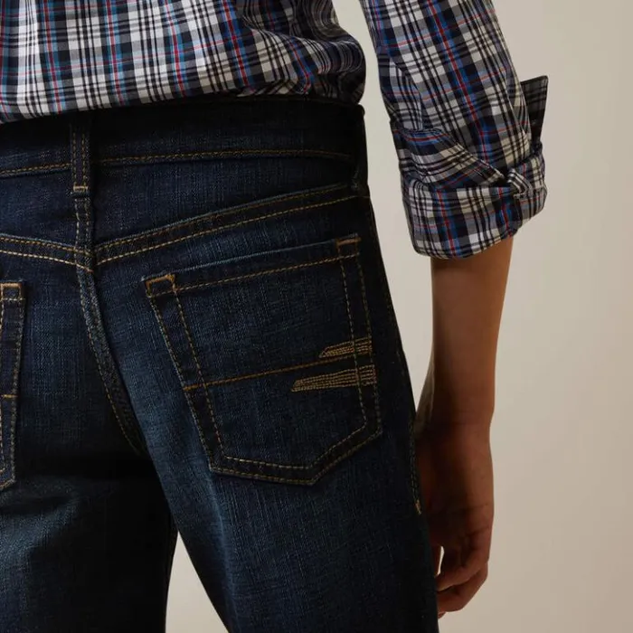 Ariat Denim Kids B5 Slim Trevor Straight Jean Mineral Blue Ariat Denim Kids B5 Slim Trevor Straight Jean Mineral Blue
