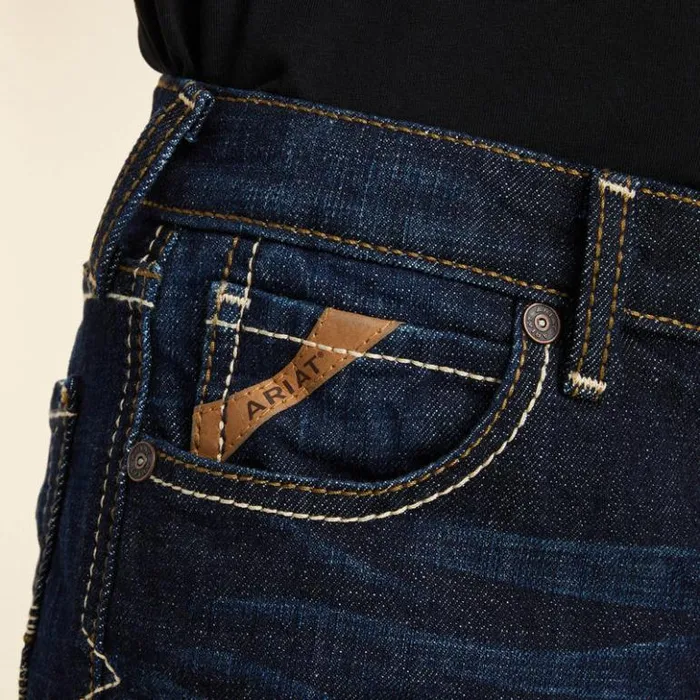 Ariat Denim Kids B5 Slim Trevor Straight Jean Mineral Blue Ariat Denim Kids B5 Slim Trevor Straight Jean Mineral Blue