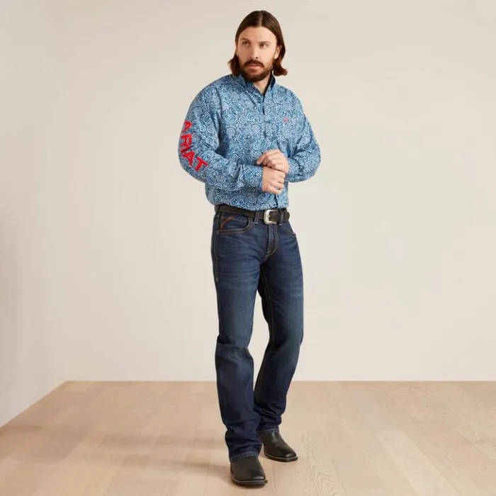 Ariat Denim Men M5 Straight Dennis Straight Jean Comet Ariat Denim Men M5 Straight Dennis Straight Jean Comet