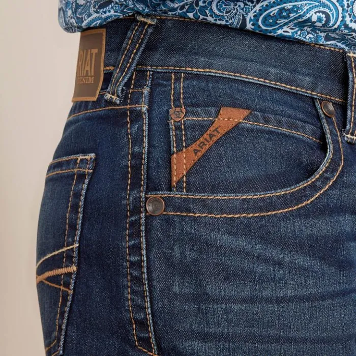 Ariat Denim Men M5 Straight Dennis Straight Jean Comet Ariat Denim Men M5 Straight Dennis Straight Jean Comet