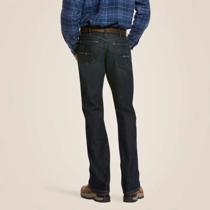 Ariat Denim Men Rebar M4 Relaxed DuraStretch Basic Stackable Straight Leg Jean Blackstone Ariat Denim Men Rebar M4 Relaxed DuraStretch Basic Stackable Straight Leg Jean Blackstone