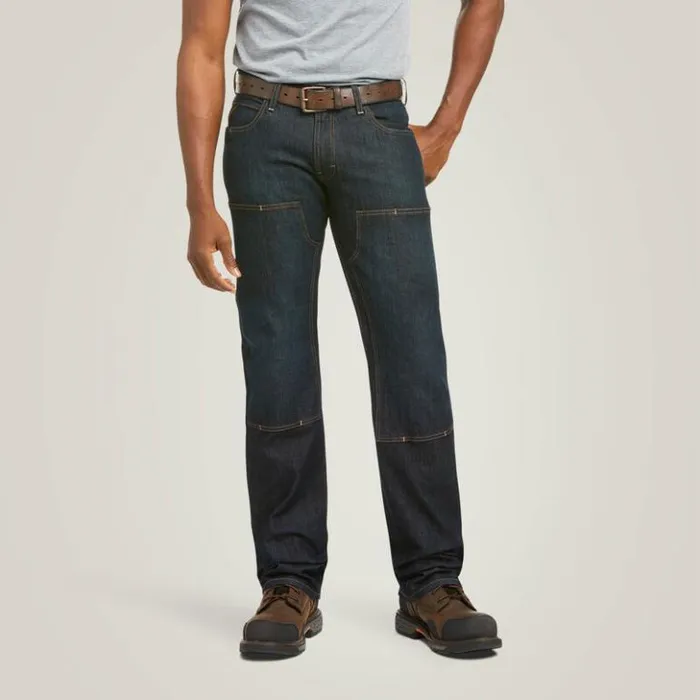 Ariat Denim Men Rebar M5 Straight DuraStretch Basic Double Front Stackable Straight Leg Jean Blackstone Ariat Denim Men Rebar M5 Straight DuraStretch Basic Double Front Stackable Straight Leg Jean Blackstone