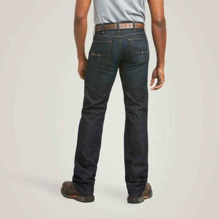 Ariat Denim Men Rebar M5 Straight DuraStretch Basic Double Front Stackable Straight Leg Jean Blackstone Ariat Denim Men Rebar M5 Straight DuraStretch Basic Double Front Stackable Straight Leg Jean Blackstone