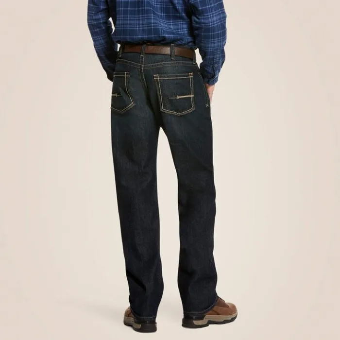 Ariat Denim Men Rebar M5 Straight DuraStretch Edge Stackable Straight Leg Jean Cobalt Ariat Denim Men Rebar M5 Straight DuraStretch Edge Stackable Straight Leg Jean Cobalt