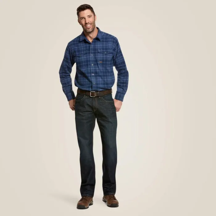 Ariat Denim Men Rebar M5 Straight DuraStretch Edge Stackable Straight Leg Jean Cobalt Ariat Denim Men Rebar M5 Straight DuraStretch Edge Stackable Straight Leg Jean Cobalt