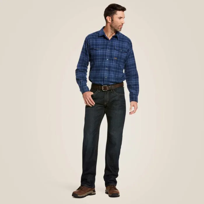 Ariat Denim Men Rebar M5 Straight DuraStretch Edge Stackable Straight Leg Jean Cobalt Ariat Denim Men Rebar M5 Straight DuraStretch Edge Stackable Straight Leg Jean Cobalt