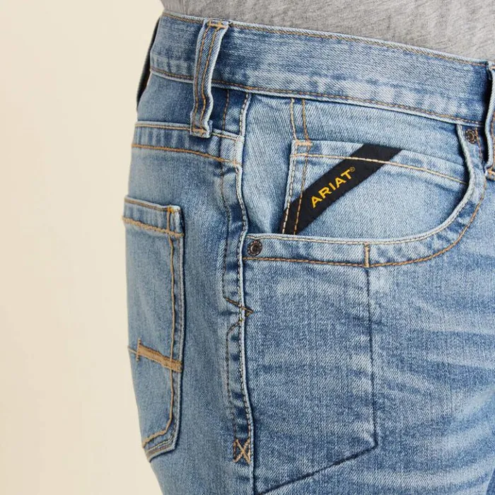 Ariat Denim Men Rebar M5 Straight DuraStretch Edge Straight Leg Jean Merced Ariat Denim Men Rebar M5 Straight DuraStretch Edge Straight Leg Jean Merced