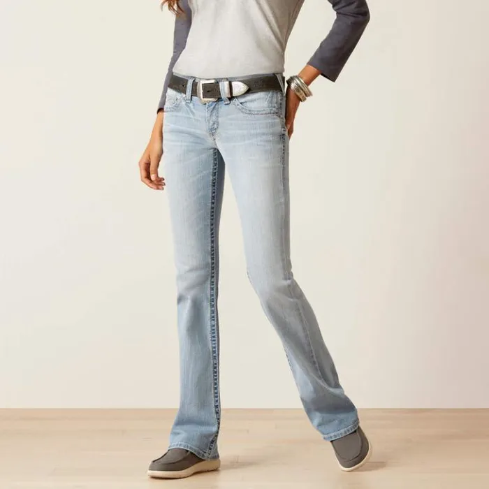 Ariat Denim Women REAL Mid Rise Kehlani Boot Cut Jean Colorado
