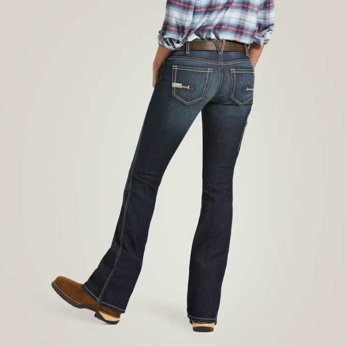Ariat Denim Women Rebar DuraStretch Riveter Boot Cut Jean Hallow Ariat Denim Women Rebar DuraStretch Riveter Boot Cut Jean Hallow