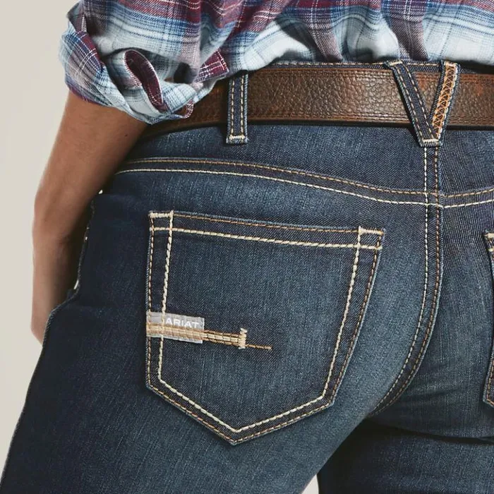 Ariat Denim Women Rebar DuraStretch Riveter Boot Cut Jean Hallow Ariat Denim Women Rebar DuraStretch Riveter Boot Cut Jean Hallow