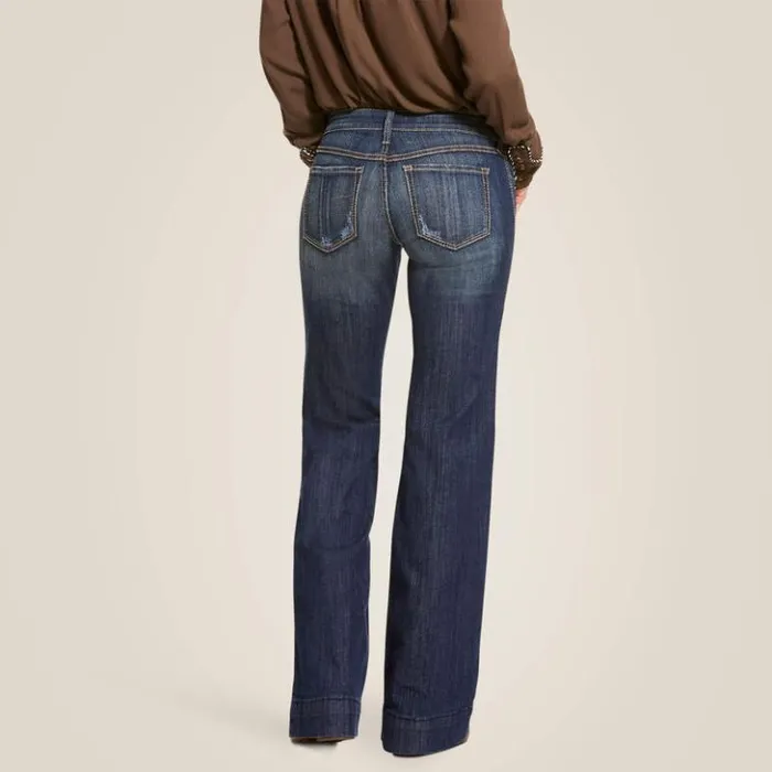 Ariat Denim Women Trouser Mid Rise Stretch Lucy Wide Leg Jean Pacific Ariat Denim Women Trouser Mid Rise Stretch Lucy Wide Leg Jean Pacific