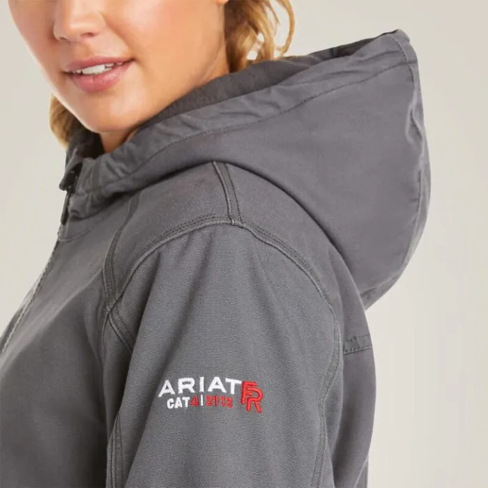 Ariat Flame Resistant Women FR DuraLight Stretch Canvas Jacket Iron Grey Ariat Flame Resistant Women FR DuraLight Stretch Canvas Jacket Iron Grey