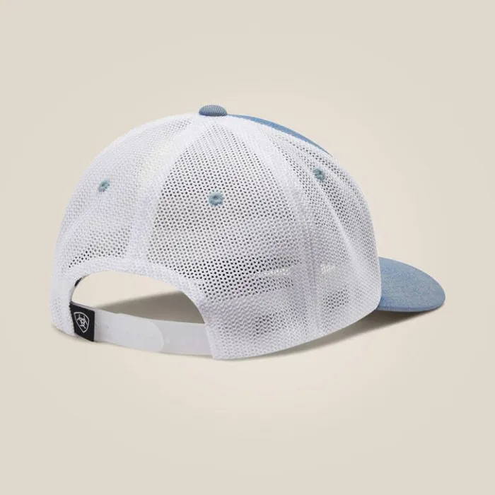 Ariat Hats and Caps Men Rectangle Logo Patch Cap Light Blue Ariat Hats and Caps Men Rectangle Logo Patch Cap Light Blue