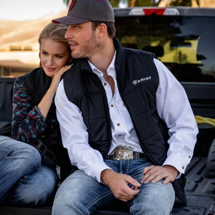 Ariat Jackets and Vests Men Crius Insulated Vest Black Ariat Jackets and Vests Men Crius Insulated Vest Black