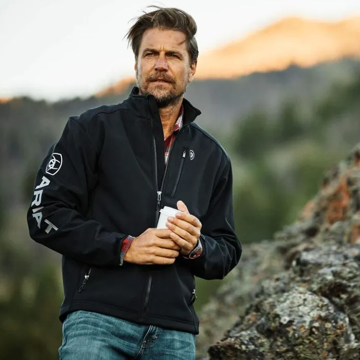Ariat Jackets and Vests Men Logo 20 Softshell Jacket Black Ariat Jackets and Vests Men Logo 20 Softshell Jacket Black