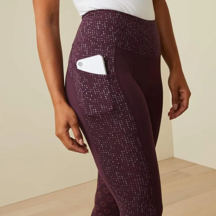 Ariat Pants and Shorts Women Eos Lumina Knee Patch Tight Mulberry Ariat Pants and Shorts Women Eos Lumina Knee Patch Tight Mulberry