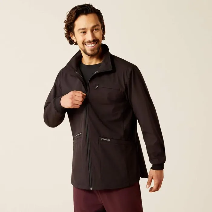 Ariat Scrubs 8211 New Men Conrad Utility Scrub Jacket Black