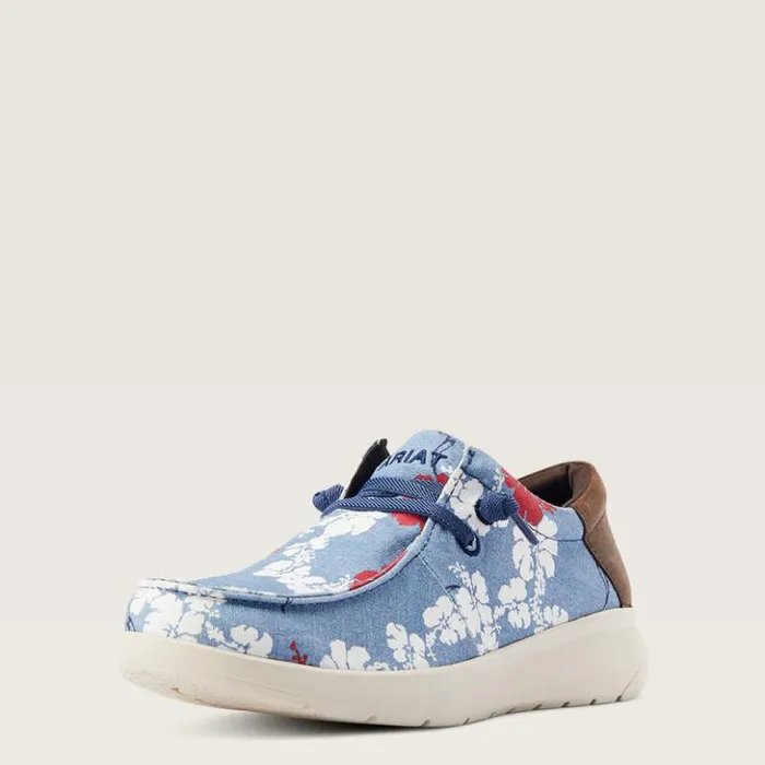 Ariat Shoes and Sneakers Men Hilo Western Aloha Red White And Blue Pareau Prin
