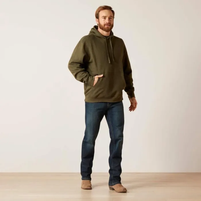 Ariat Sweatshirts and Hoodies Men Faded Hoodie Brine Olive Heather Ariat Sweatshirts and Hoodies Men Faded Hoodie Brine Olive Heather