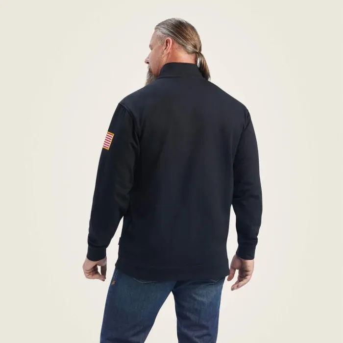 Ariat Sweatshirts and Hoodies Men FR Durastrech Fleece 12 Zip Job Shirt Black Ariat Sweatshirts and Hoodies Men FR Durastrech Fleece 12 Zip Job Shirt Black