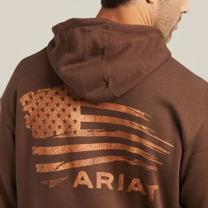 Ariat Sweatshirts and Hoodies Men Patriot 20 Sweatshirt Tandk Brown Ariat Sweatshirts and Hoodies Men Patriot 20 Sweatshirt Tandk Brown