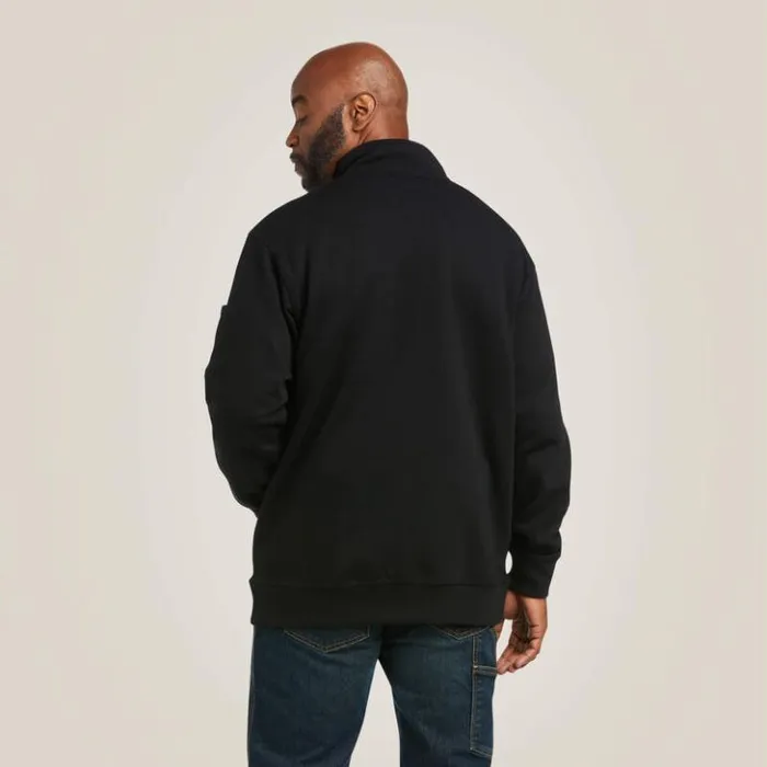 Ariat Sweatshirts and Hoodies Men Rebar Overtime Fleece Sweater Black Ariat Sweatshirts and Hoodies Men Rebar Overtime Fleece Sweater Black
