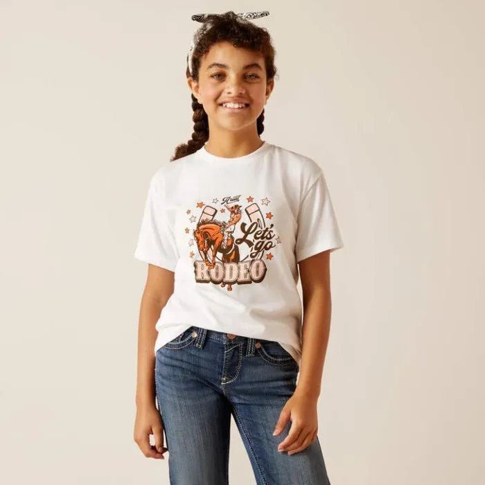 Ariat TShirts and Polos Kids Ariat Let039s Rodeo TShirt White