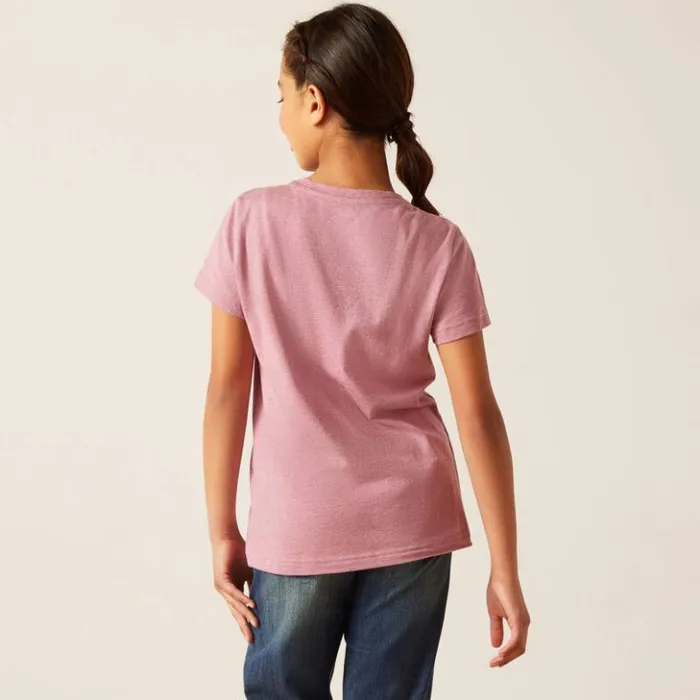 Ariat TShirts and Polos Kids Shield TShirt Rose Mesa Heather Ariat TShirts and Polos Kids Shield TShirt Rose Mesa Heather