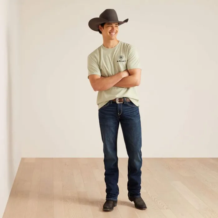 Ariat TShirts and Polos Men Ariat Lights TShirt Desert Sage Heather Ariat TShirts and Polos Men Ariat Lights TShirt Desert Sage Heather