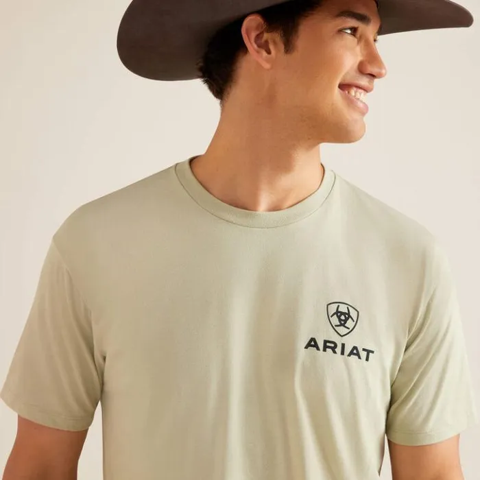 Ariat TShirts and Polos Men Ariat Lights TShirt Desert Sage Heather Ariat TShirts and Polos Men Ariat Lights TShirt Desert Sage Heather