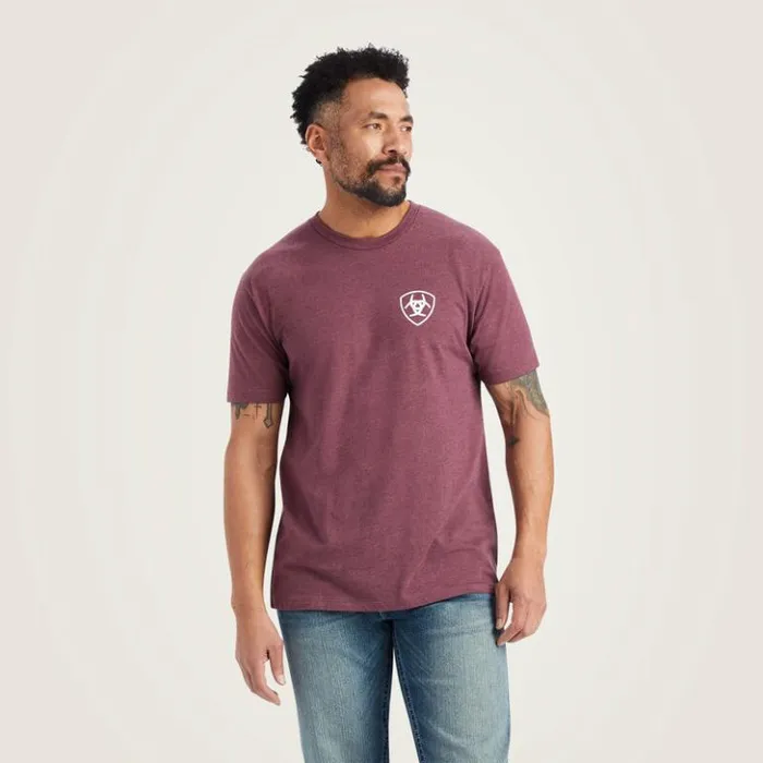 Ariat TShirts and Polos Men Ariat Minimalist TShirt Burgundy Heather Ariat TShirts and Polos Men Ariat Minimalist TShirt Burgundy Heather