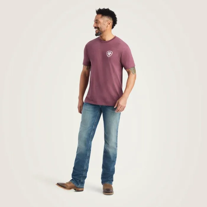 Ariat TShirts and Polos Men Ariat Minimalist TShirt Burgundy Heather Ariat TShirts and Polos Men Ariat Minimalist TShirt Burgundy Heather