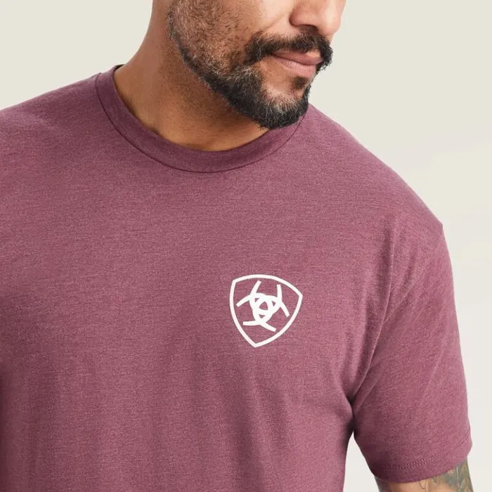 Ariat TShirts and Polos Men Ariat Minimalist TShirt Burgundy Heather Ariat TShirts and Polos Men Ariat Minimalist TShirt Burgundy Heather