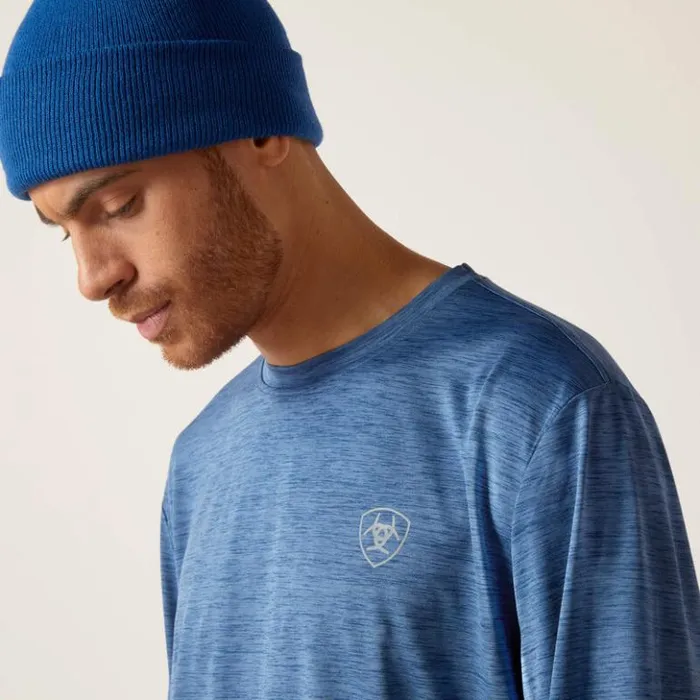 Ariat TShirts and Polos Men Charger Camo Circle TShirt Deep Space Heather Ariat TShirts and Polos Men Charger Camo Circle TShirt Deep Space Heather