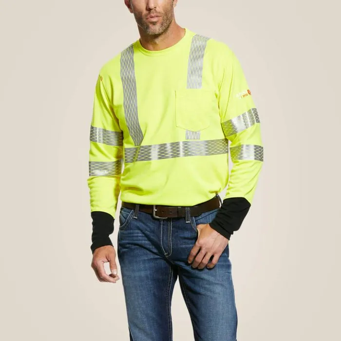 Ariat TShirts and Polos Men FR HiVis TShirt Hivis Yellow