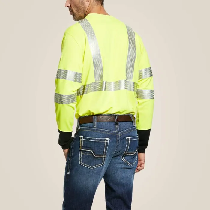 Ariat TShirts and Polos Men FR HiVis TShirt Hivis Yellow Ariat TShirts and Polos Men FR HiVis TShirt Hivis Yellow