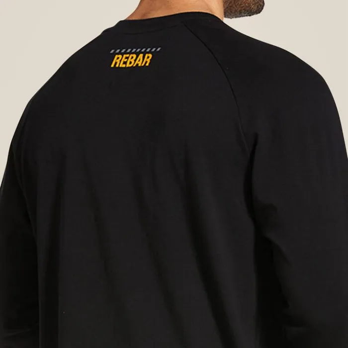 Ariat TShirts and Polos Men Rebar Cotton Strong Block TShirt Black Ariat TShirts and Polos Men Rebar Cotton Strong Block TShirt Black