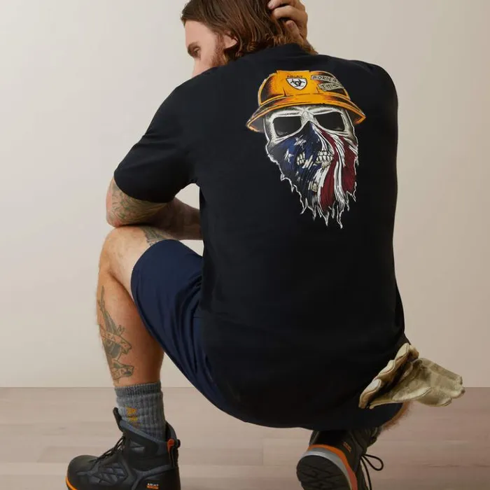 Ariat TShirts and Polos Men Rebar Workman Born For This TShirt Black