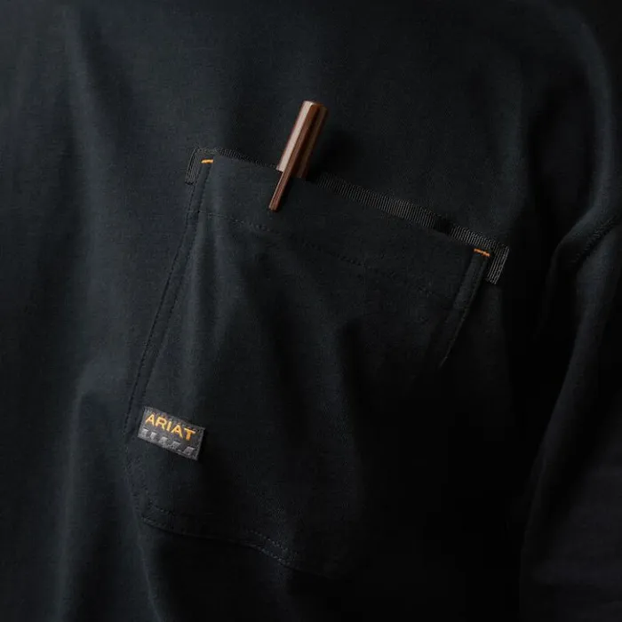 Ariat TShirts and Polos Men Rebar Workman Born For This TShirt Black Ariat TShirts and Polos Men Rebar Workman Born For This TShirt Black