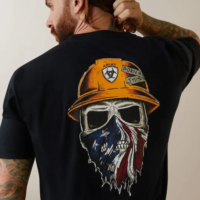 Ariat TShirts and Polos Men Rebar Workman Born For This TShirt Black Ariat TShirts and Polos Men Rebar Workman Born For This TShirt Black