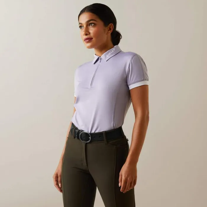 Ariat TShirts and Tops Women Bandera 14 Zip Polo Heirloom Lilac