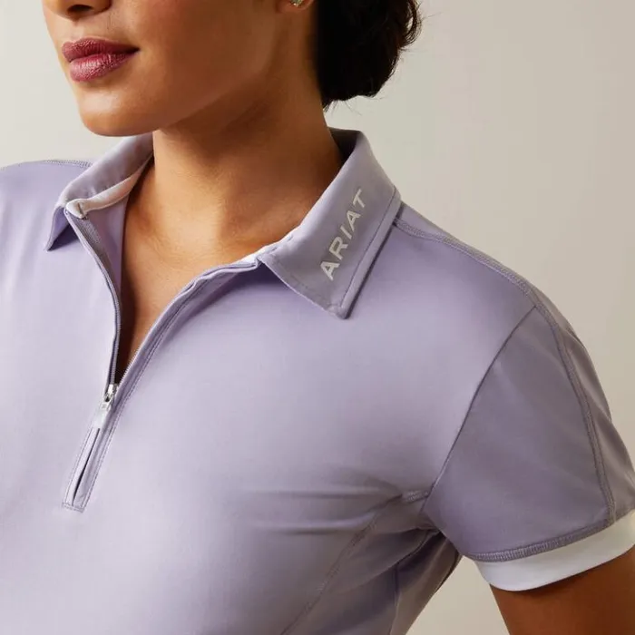 Ariat TShirts and Tops Women Bandera 14 Zip Polo Heirloom Lilac Ariat TShirts and Tops Women Bandera 14 Zip Polo Heirloom Lilac