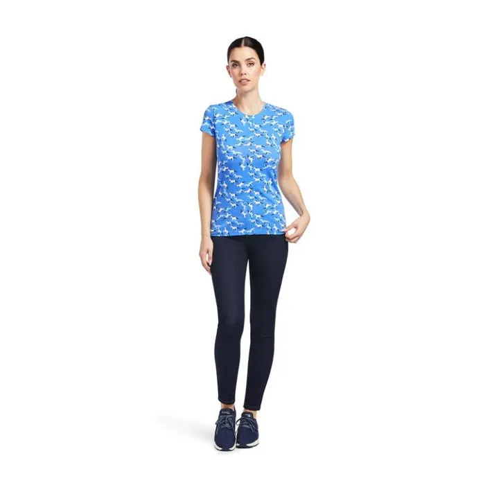 Ariat TShirts and Tops Women Gallop TShirt Reykjavik Blue Ariat TShirts and Tops Women Gallop TShirt Reykjavik Blue