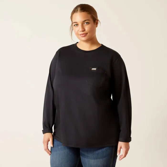 Ariat TShirts and Tops Women Rebar Workman Union City Black Ariat TShirts and Tops Women Rebar Workman Union City Black