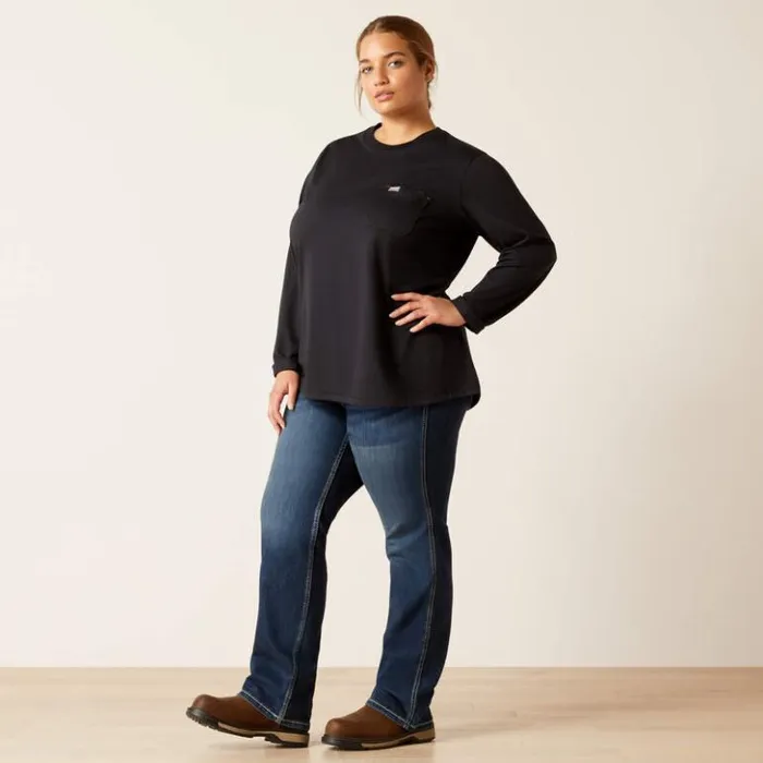 Ariat TShirts and Tops Women Rebar Workman Union City Black Ariat TShirts and Tops Women Rebar Workman Union City Black