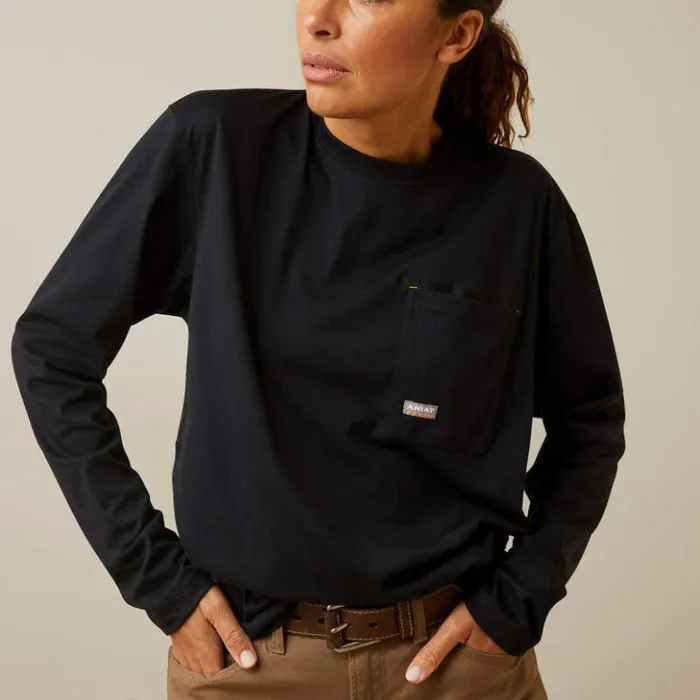 Ariat TShirts and Tops Women Rebar Workman Union City Black Ariat TShirts and Tops Women Rebar Workman Union City Black
