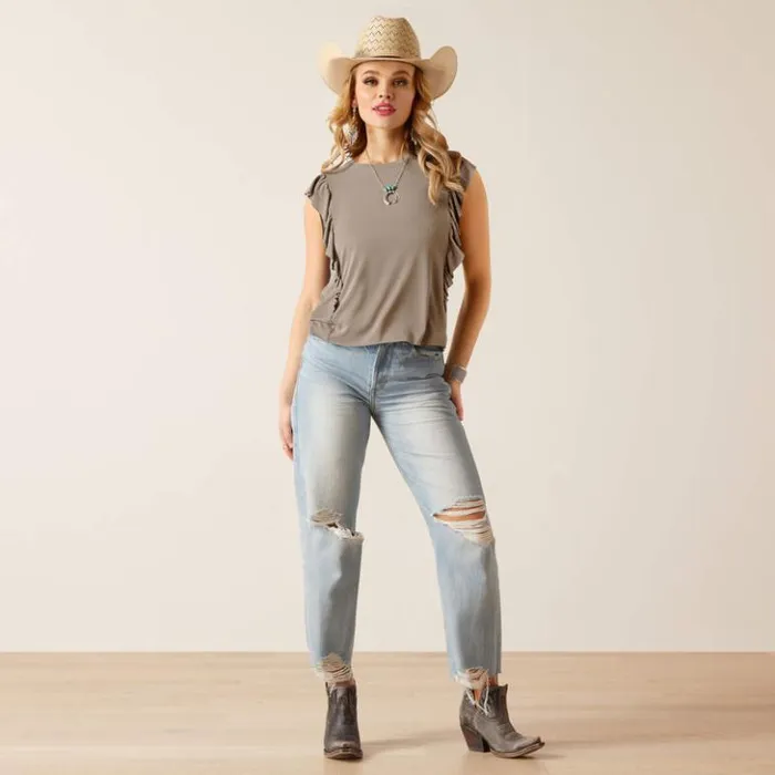 Ariat TShirts and Tops Women Washed Jersey Tank Petrified Oak Ariat TShirts and Tops Women Washed Jersey Tank Petrified Oak